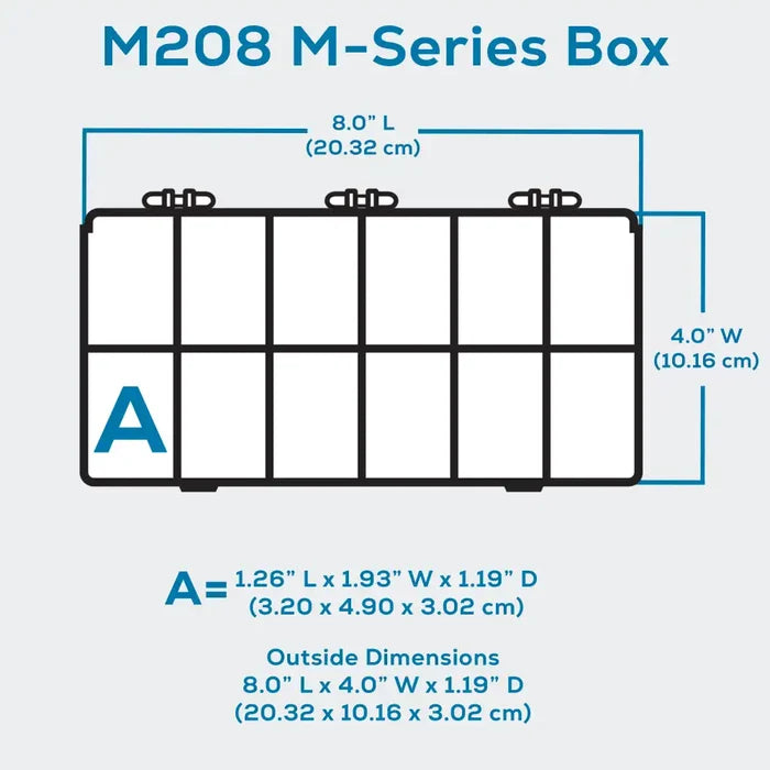 M-Series 6696TF (M208) Opaque Safety Yellow 12 Compartment Box