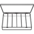 6710DB (M606D) M-Series Deep Six Compartment Box Open View