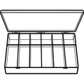 6712DB (M612D) M-Series Deep Twelve Compartment Box Open View