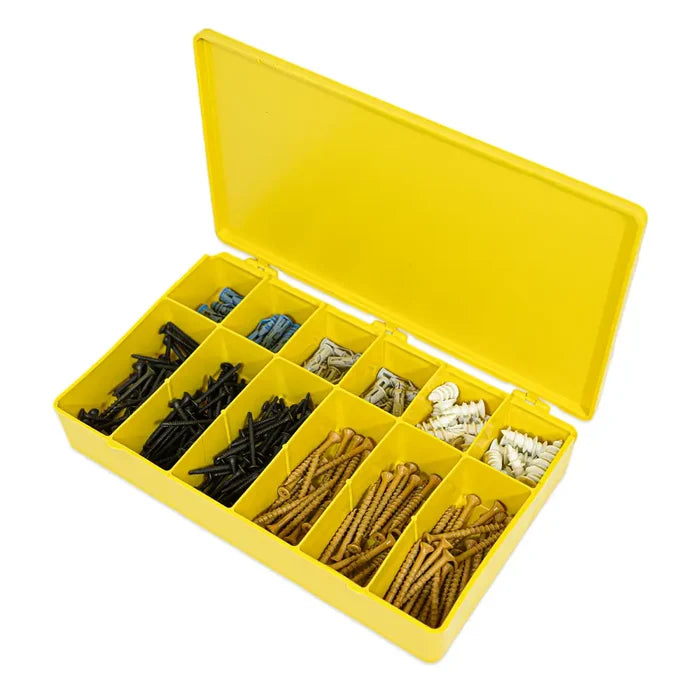 M-Series 6712TF (M612) Opaque Safety Yellow 12 Compartment Box