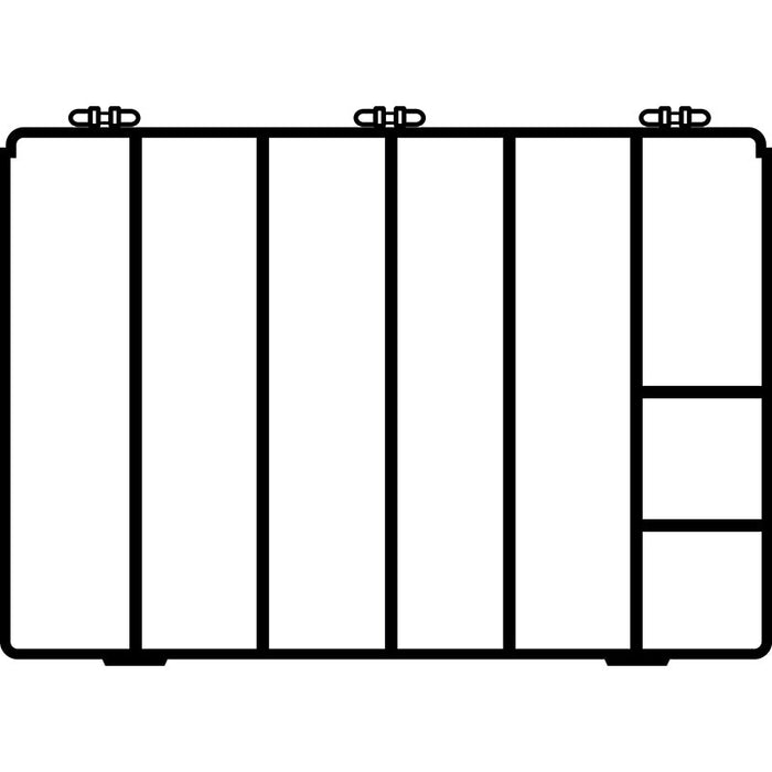 6720TF (M808) M-Series Eight Compartment Box Top View