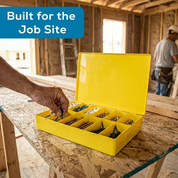 M-Series 6722TF (M812) Opaque Safety Yellow 12 Compartment Box