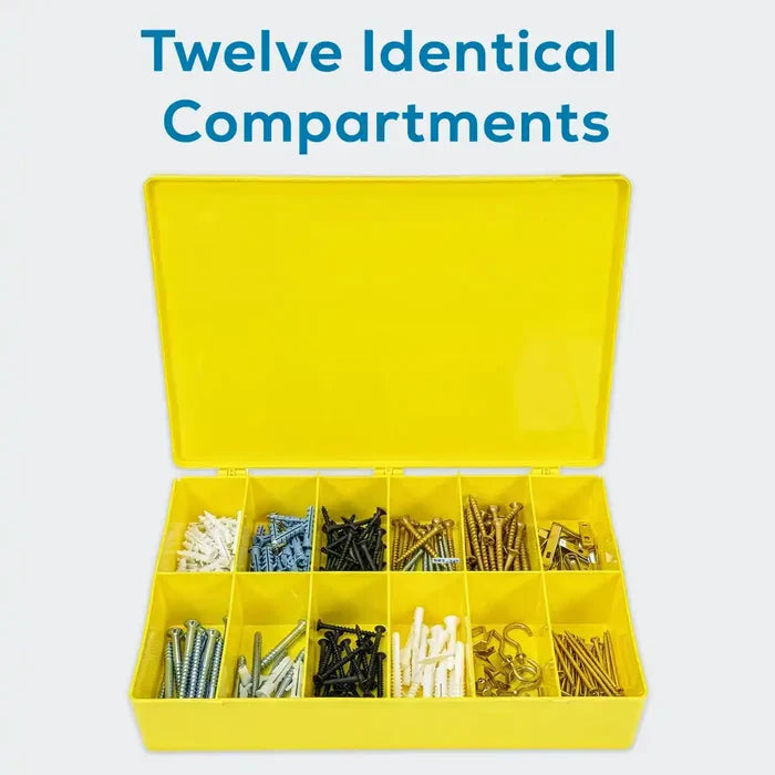 M-Series 6722TF (M812) Opaque Safety Yellow 12 Compartment Box