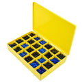 M-Series 6726TF (M824) Opaque Safety Yellow 24 Compartment Box