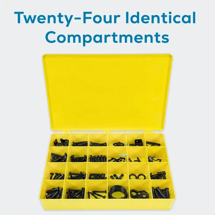 M-Series 6726TF (M824) Opaque Safety Yellow 24 Compartment Box