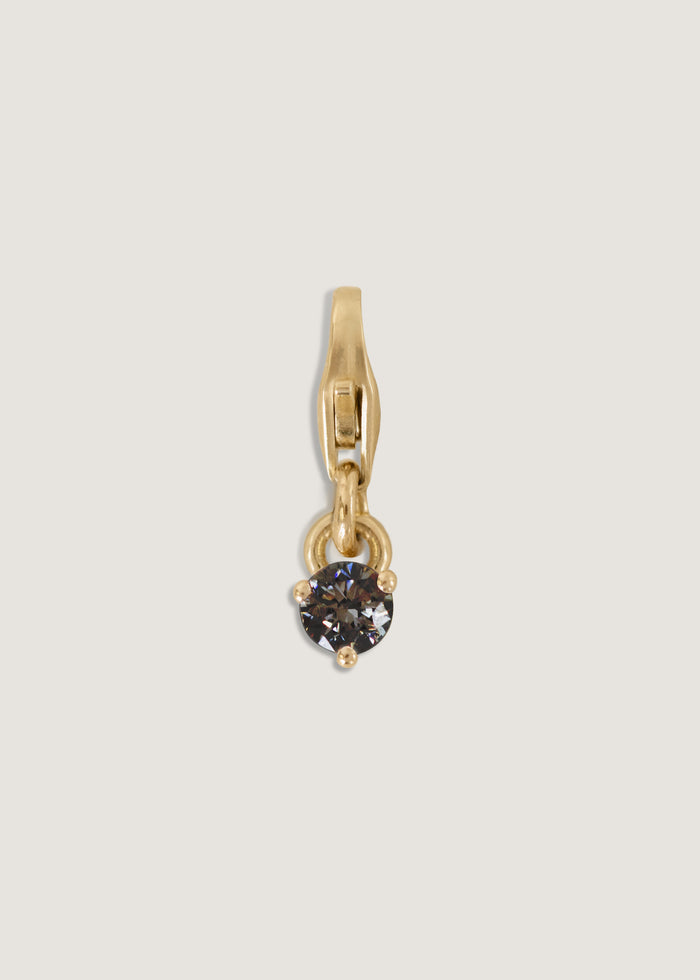 Ma-eum Birthstone Charm Black Diamond