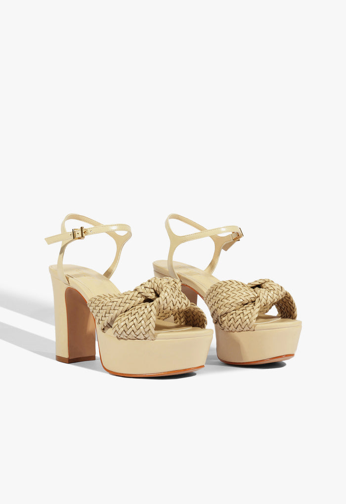 Marbella Leather Platform Sandal - Schutz Shoes