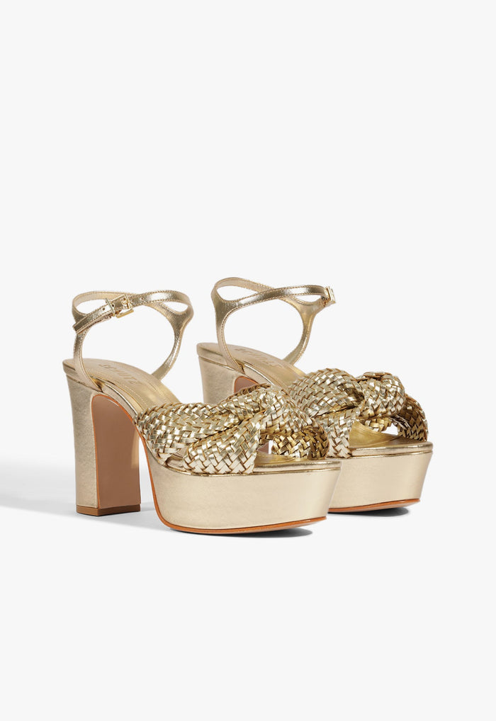 Marbella Leather Platform Sandal - Schutz Shoes