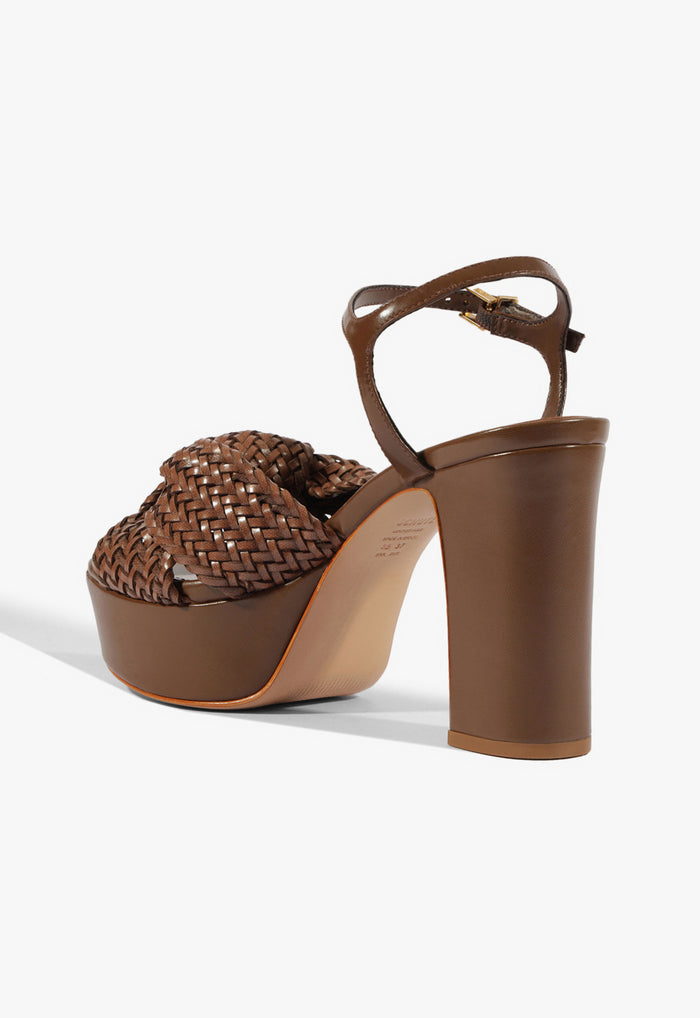 Marbella Leather Platform Sandal - Schutz Shoes
