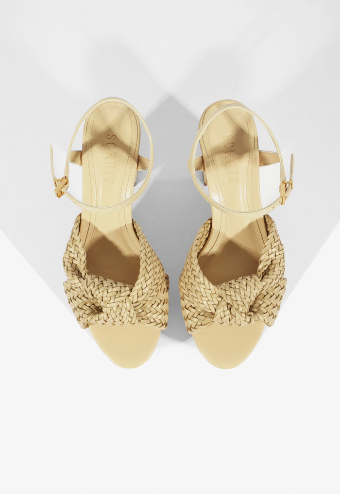 Marbella Leather Platform Sandal - Schutz Shoes