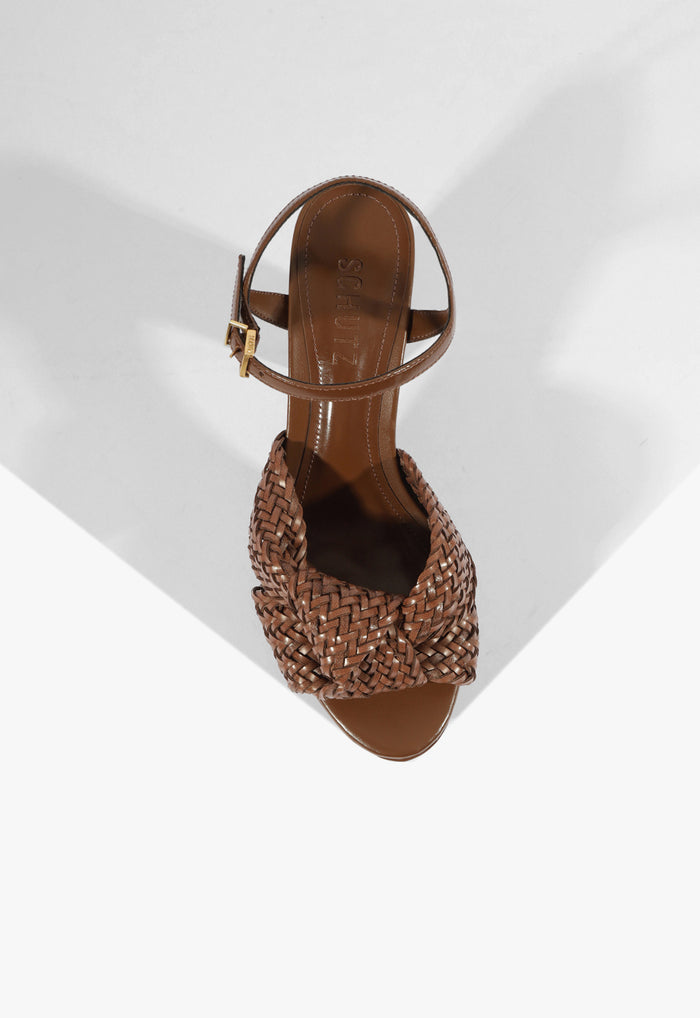 Marbella Leather Platform Sandal - Schutz Shoes