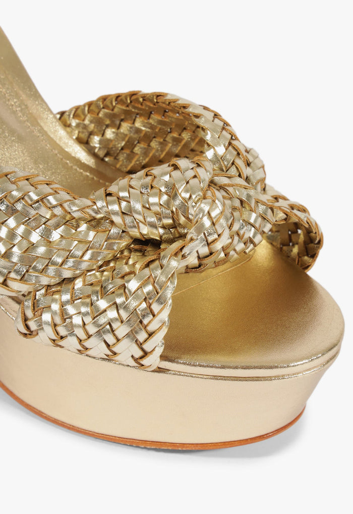 Marbella Leather Platform Sandal - Schutz Shoes