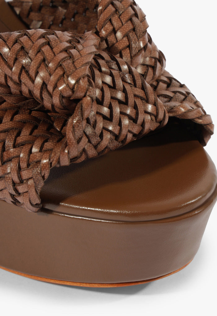 Marbella Leather Platform Sandal - Schutz Shoes