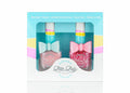 Marshmallow Princess Duo nail polish set, featuring two bottles with an adorable bow, perfect for kids' playful and safe manicures.