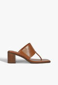 Martha Block Leather Sandal 5 Miele Leather - Schutz Shoes