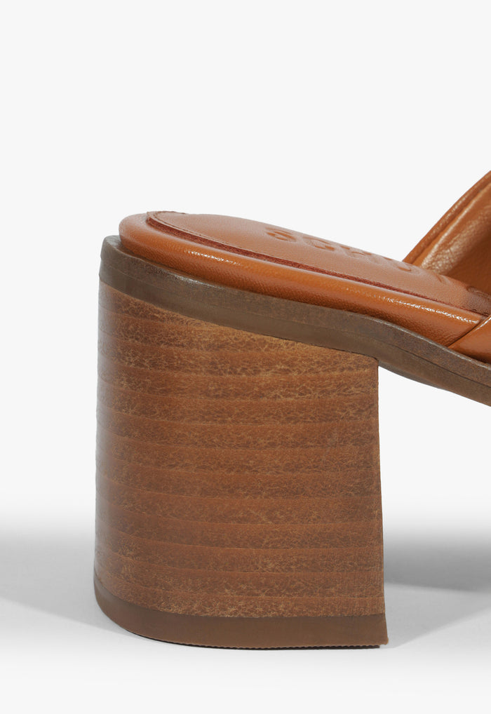 Martha Block Leather Sandal - Schutz Shoes
