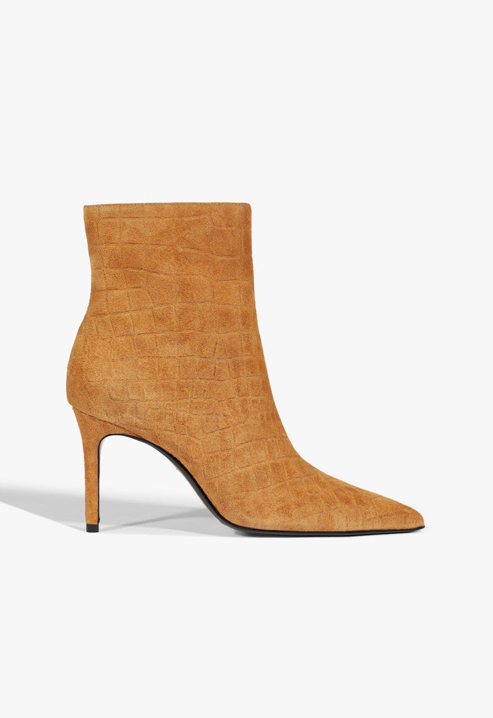 Mary Bootie 5 Cuoio Brown Croc - Schutz Shoes