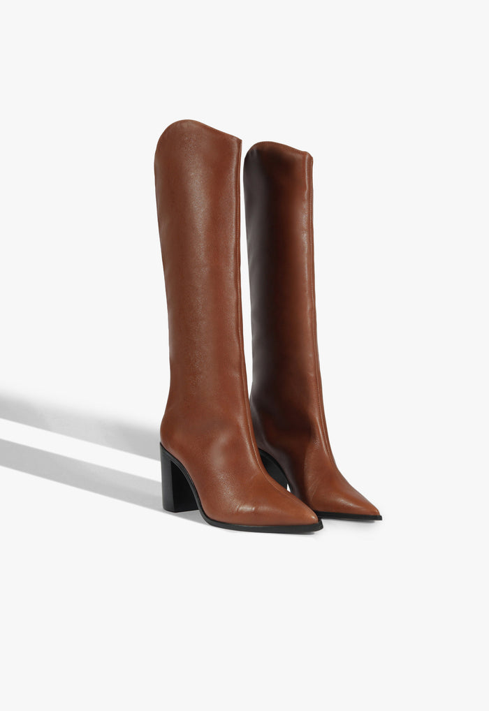 Maryana Block Leather Boot - Schutz Shoes