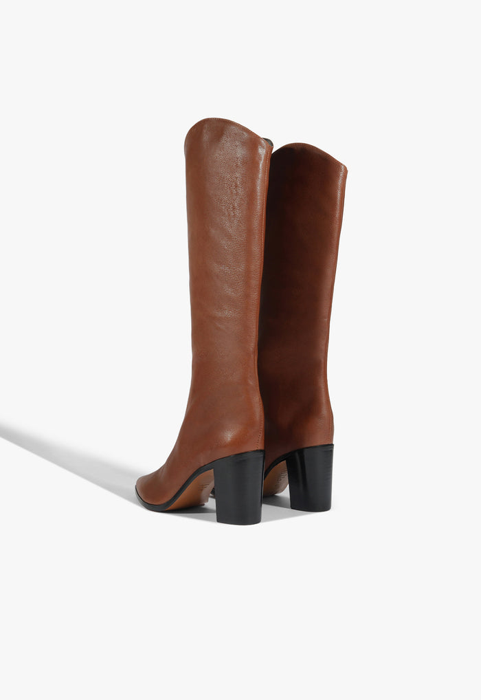 Maryana Block Leather Boot - Schutz Shoes