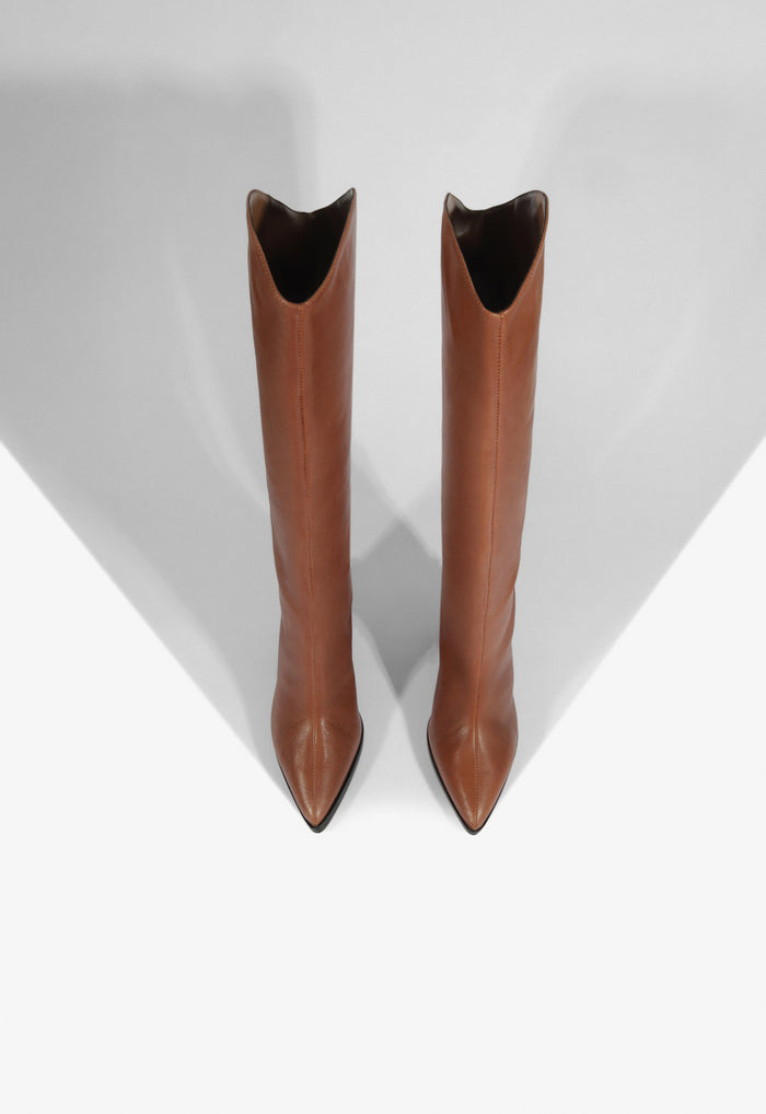 Maryana Block Leather Boot - Schutz Shoes