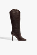 Maryana Leather Boot 5 Dark Chocolate Leather - Schutz Shoes