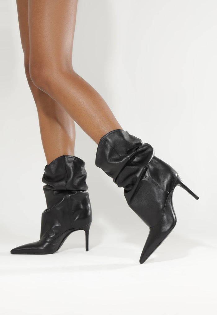 Maryana Slouch Leather Bootie - Schutz Shoes
