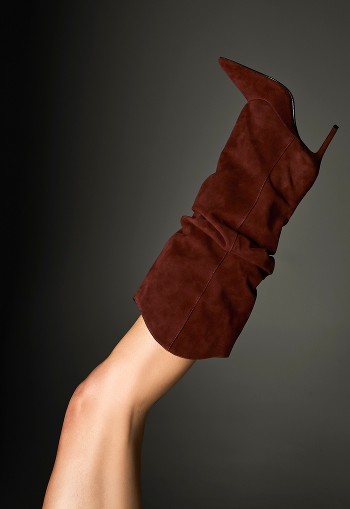 Maryana Up Slouch Nubuck Boot - Schutz Shoes