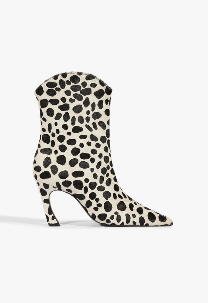 Maryann Curve Calf Hair Bootie 5 White Hair Calf - Schutz Shoes