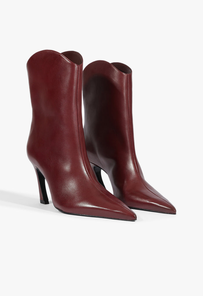 Maryann Curve Leather Bootie - Schutz Shoes