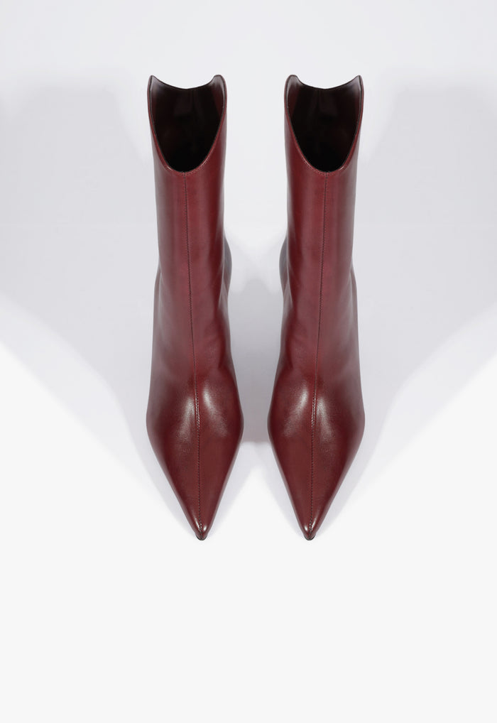 Maryann Curve Leather Bootie - Schutz Shoes