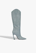Maryann Up Curve Boot 5 Infinite Blue Leather - Schutz Shoes