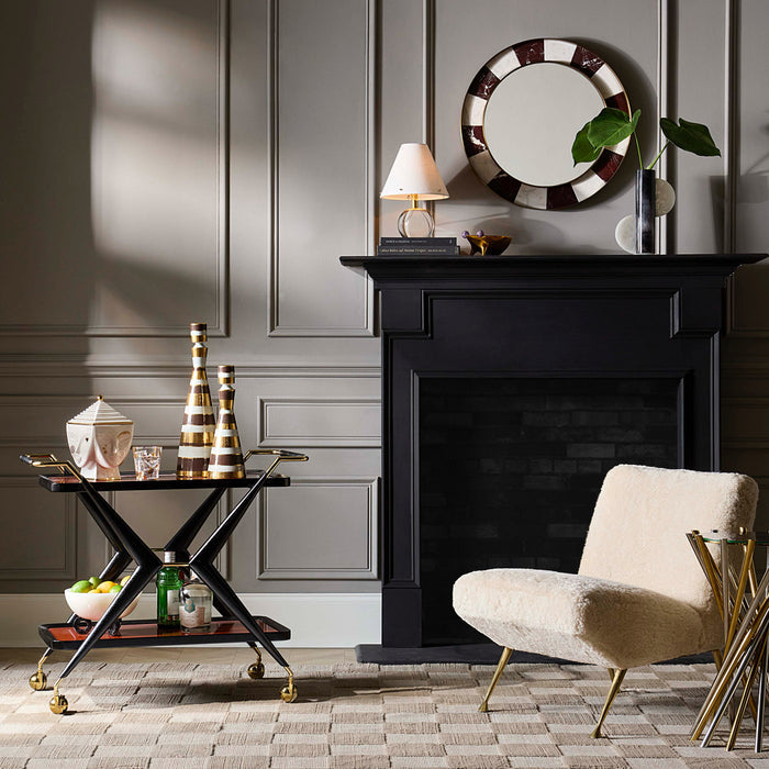 Masquerade Ice Bucket with Trocadero Bar Cart