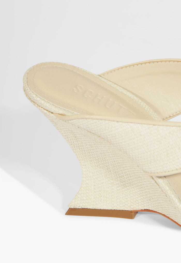 Maya Raffia Wedge Sandal - Schutz Shoes
