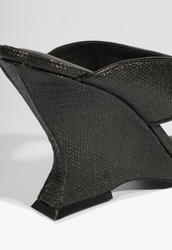 Maya Raffia Wedge Sandal - Schutz Shoes