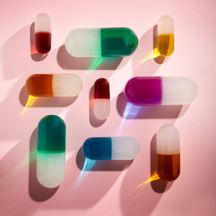 acrylic pill collection - styled view 2