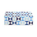 sorrento lacquer box medium blue - front view