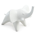 menagerie elephant stoneware white - angle view