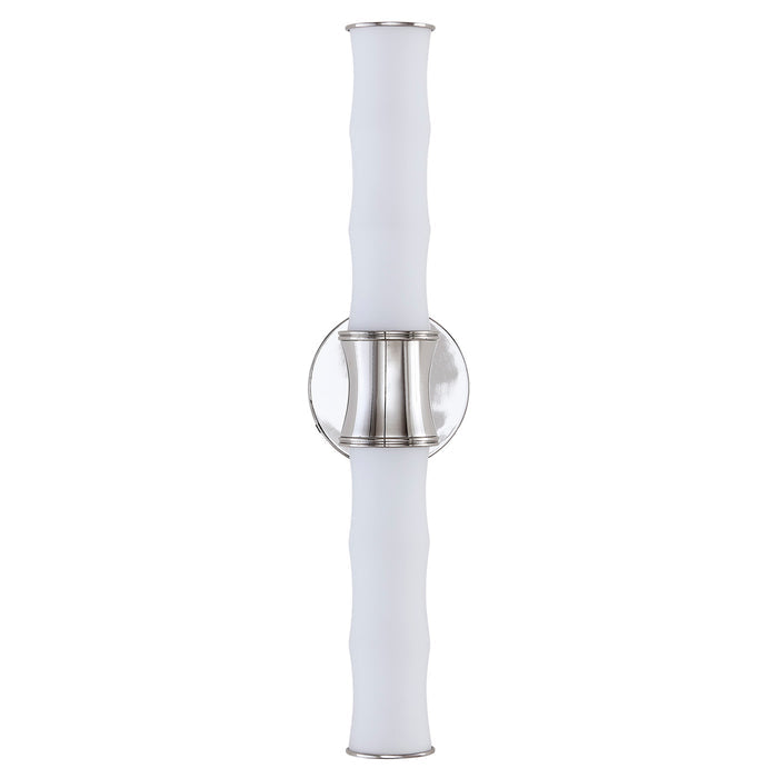 Meurice Bamboo End on End Bath Sconce - front view
