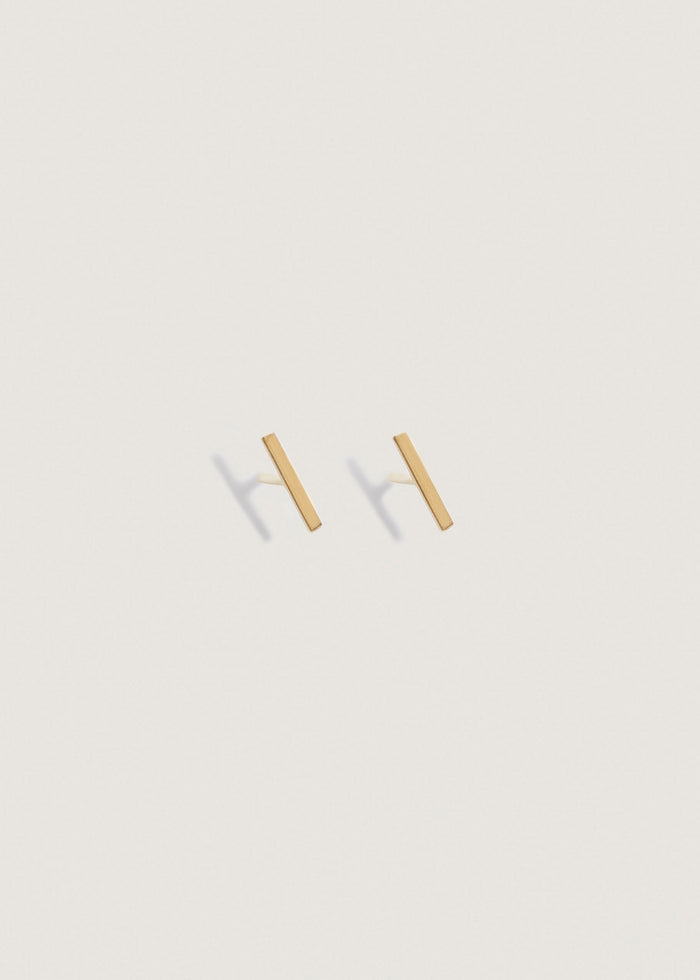 alt="Petite Bar Stud Earrings"