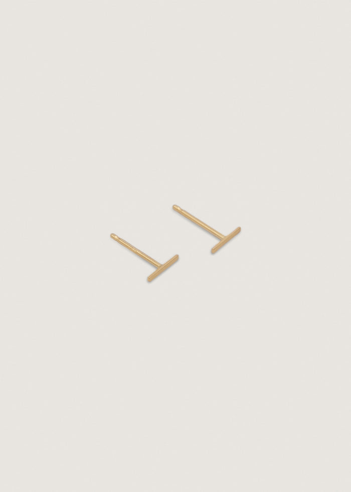 alt="Petite Bar Stud Earrings"
