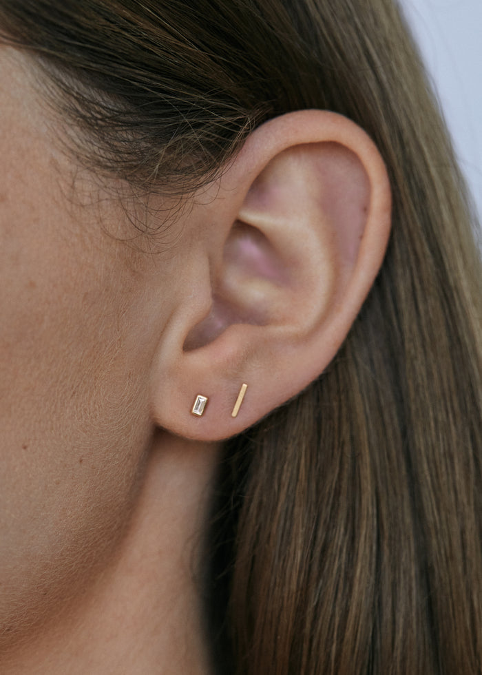 alt="Petite Bar Stud Earrings"
