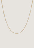 Kinn 14k gold micro rolo link chain necklace