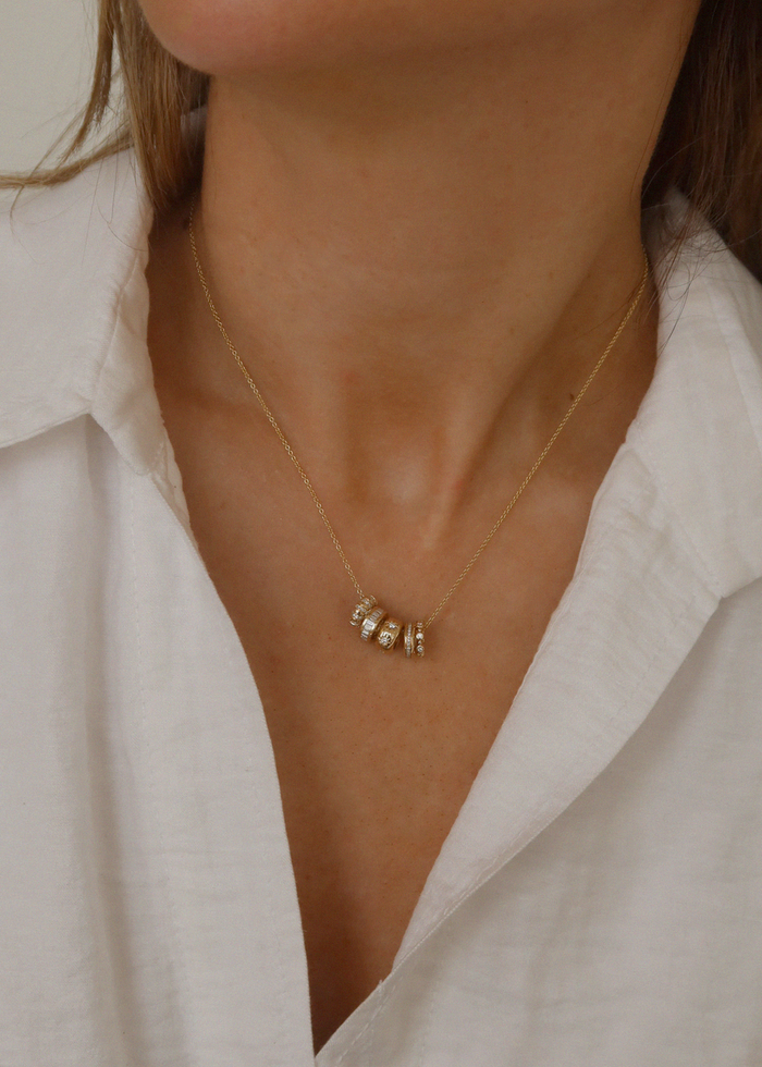 Micro Rolo Link Chain Necklace
