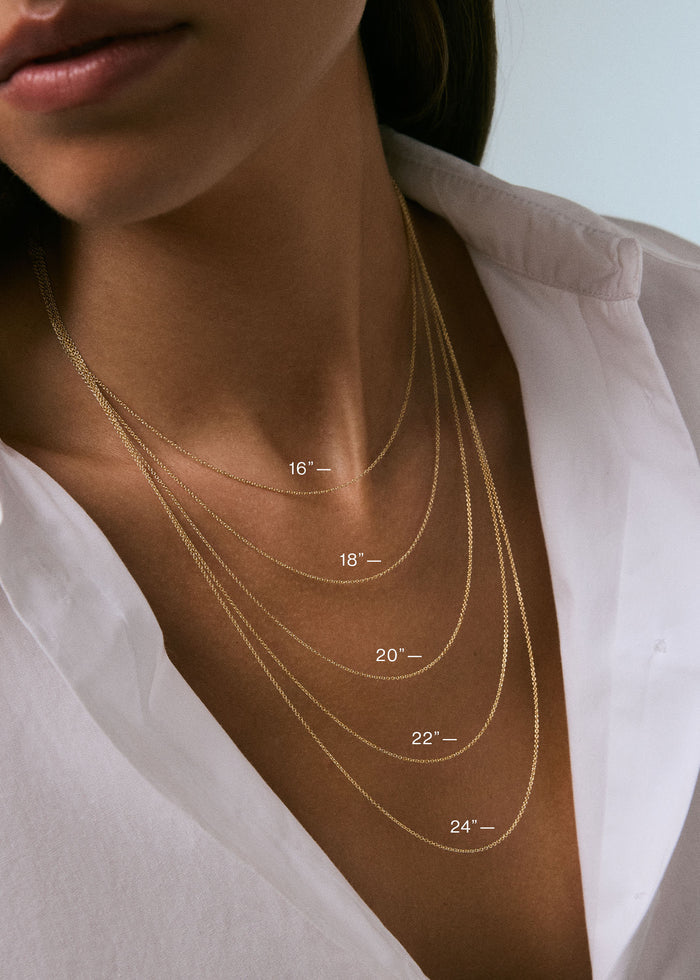 Micro Rolo Link Chain Necklace
