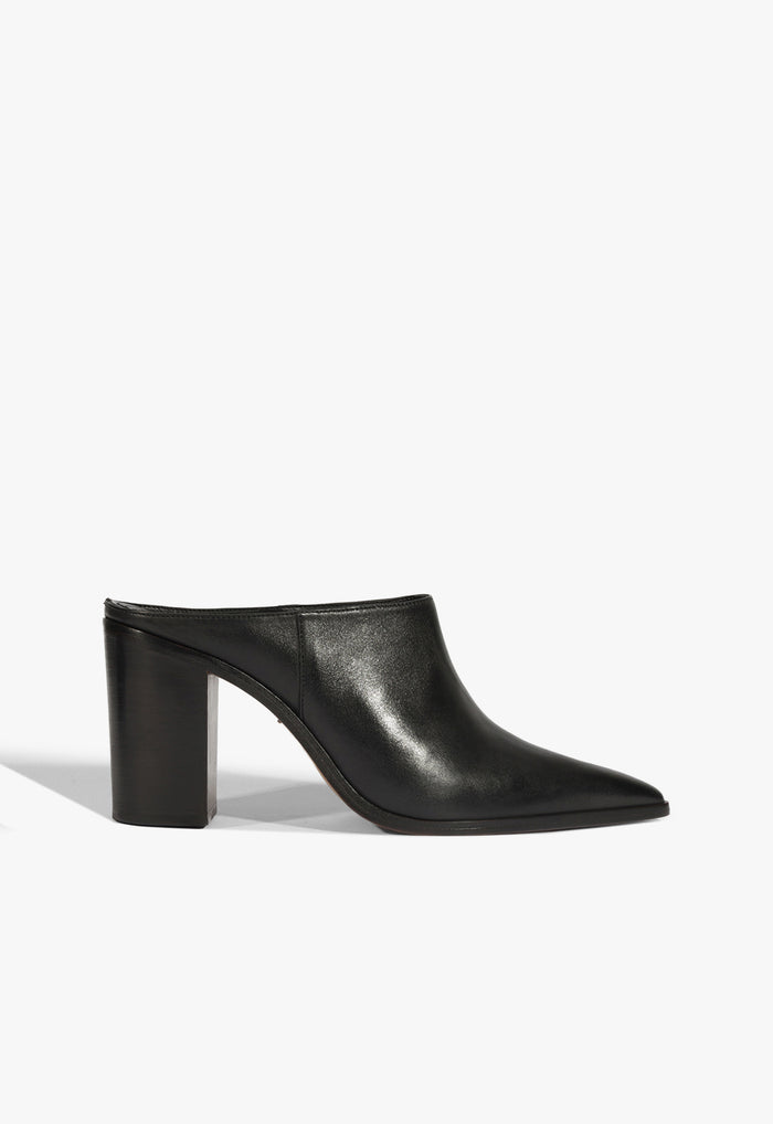 Mikki Mule Leather Pump 5 Black Leather - Schutz Shoes