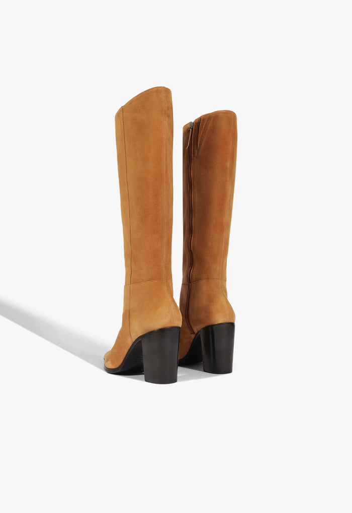 Mikki Up Block Suede Boot - Schutz Shoes