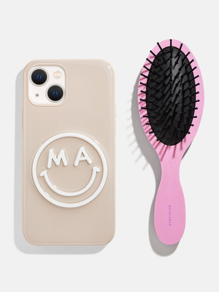 Mini Fine Line Custom Hair Brush - Hunter Green/Dark Green