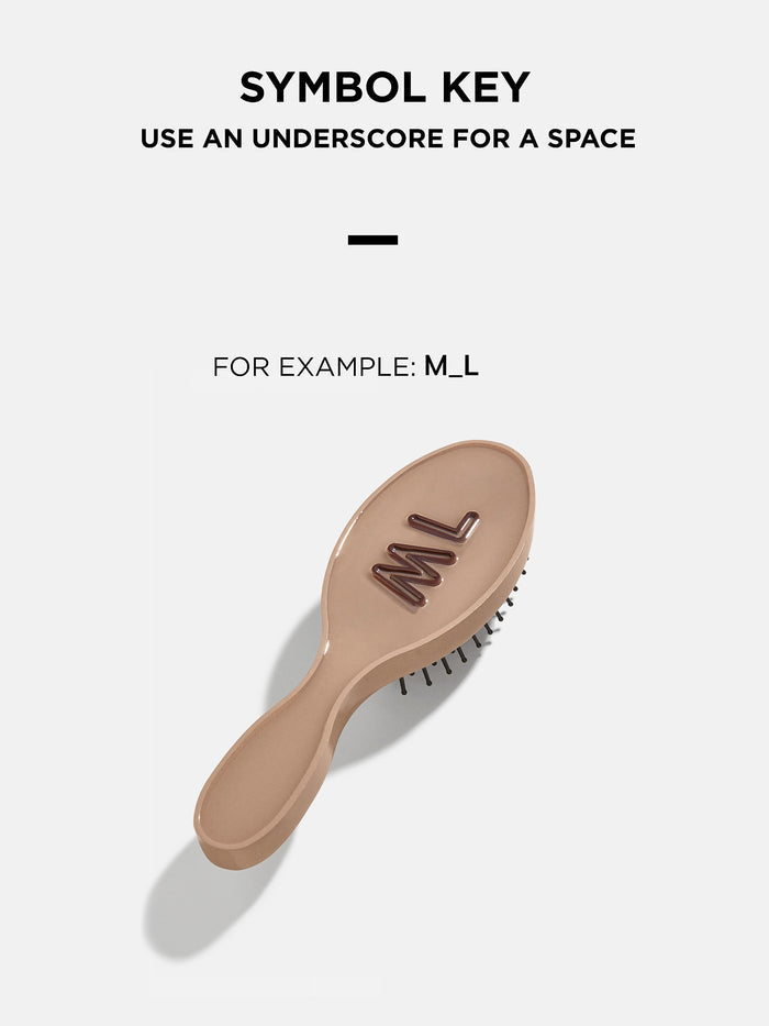 Mini Fine Line Custom Hair Brush - Hunter Green/Dark Green