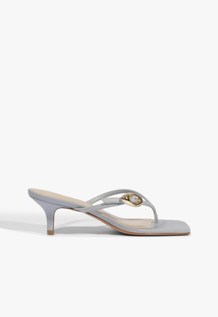 Miriam Nubuck Sandal 5 Light Azure Nubuck - Schutz Shoes