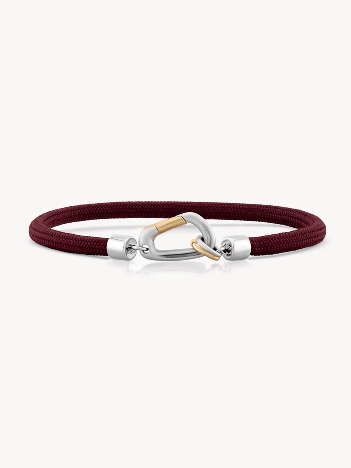 Mixed Metal Carabiner Bracelet